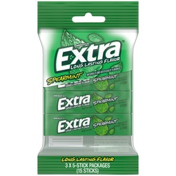 EXTRA Spearmint Sugarfree Chewing Gum, Multipack (3 Packs) image