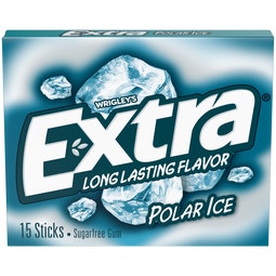 EXTRA Polar Ice Sugar Free Chewing Gum, 15-Stick Single Pack image