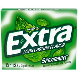 EXTRA Spearmint Sugar Free Chewing Gum, 15-Stick Single Pack image