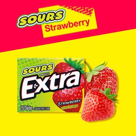 Extra Sour Strawberry 15 Stick