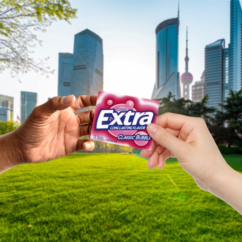 EXTRA Classic Bubble Sugarfree Chewing Gum, Multipack (3 Packs)