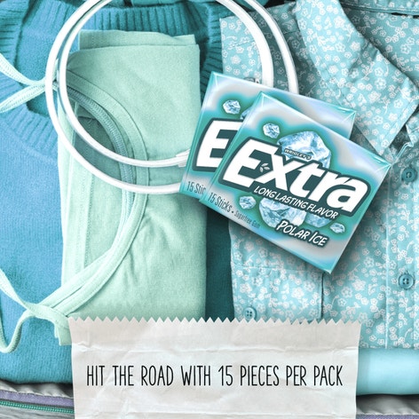 EXTRA Polar Ice Sugar Free Chewing Gum, 15-Stick Single Pack