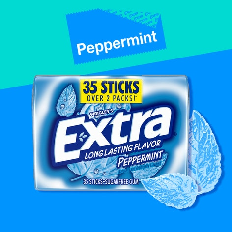 EXTRA Peppermint Sugarfree Chewing Gum, 35-Stick Mega Pack