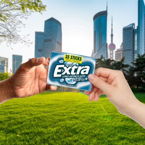 EXTRA Polar Ice Sugarfree Chewing Gum, 35-Stick Mega Pack