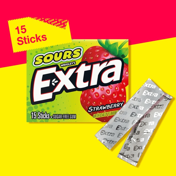 Extra Sour Strawberry 15 Stick