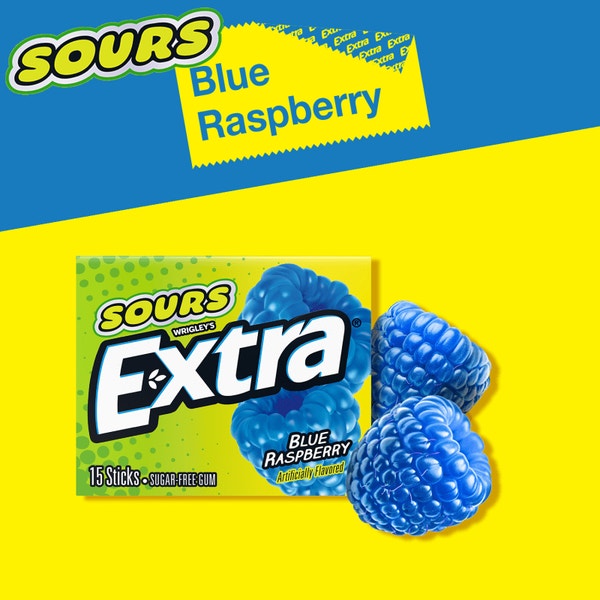 EXTRA SOUR BLUE RASPBERRY 15 STICK