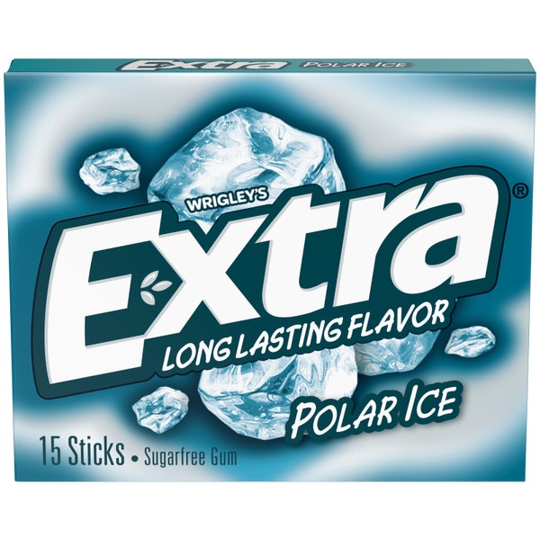 EXTRA Polar Ice Sugar Free Chewing Gum, 15-Stick Single Pack