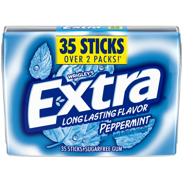 EXTRA Peppermint Sugarfree Chewing Gum, 35-Stick Mega Pack