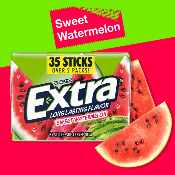 EXTRA Watermelon Sugarfree Chewing Gum, 35-Stick Mega Pack