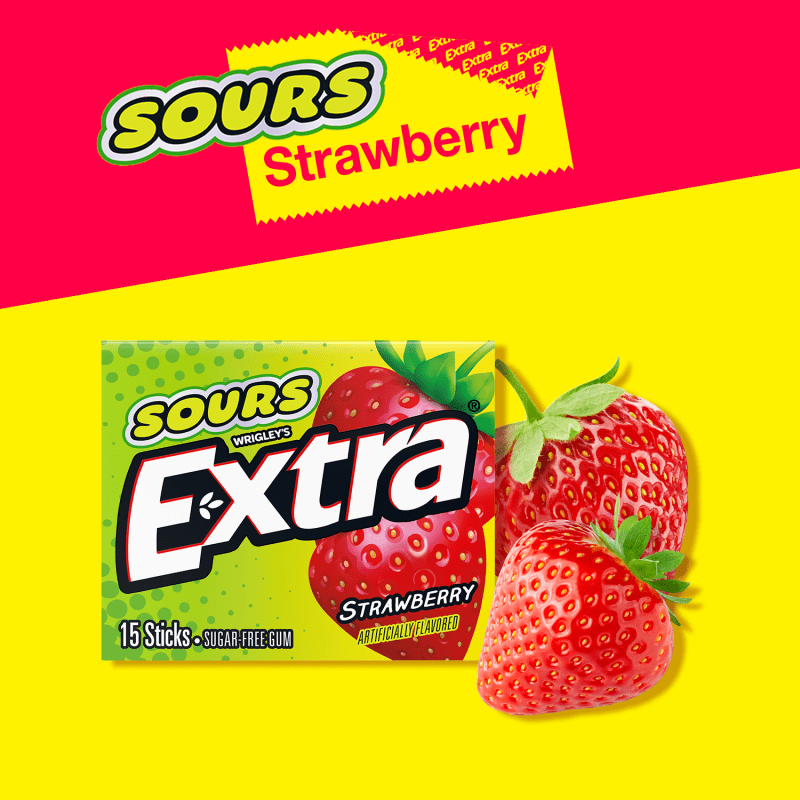 Extra Sour Strawberry 15 Stick