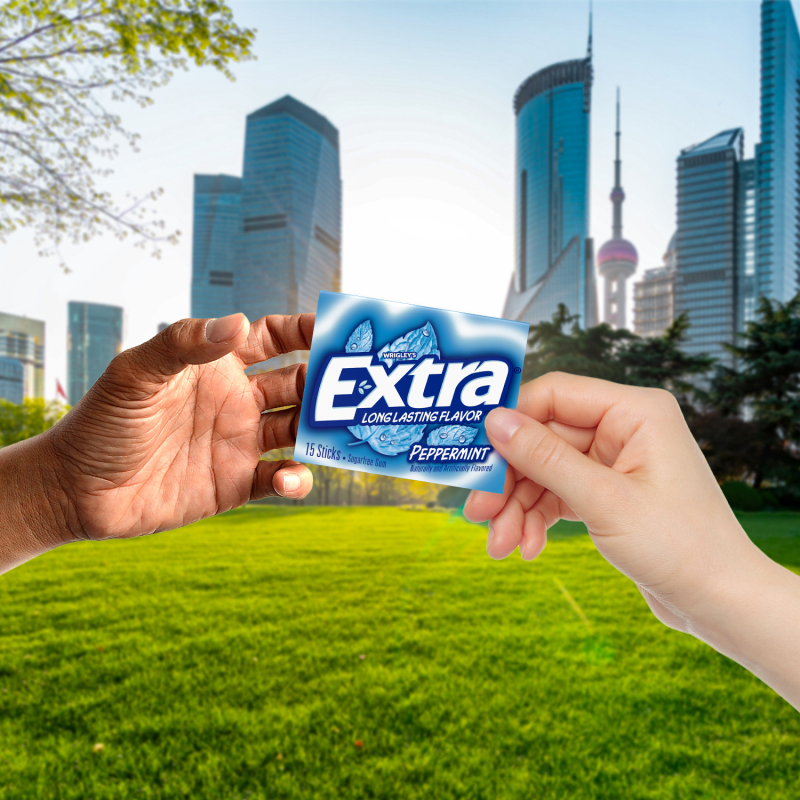 EXTRA Peppermint Sugar Free Chewing Gum, 15-Stick Single Pack