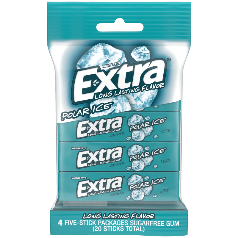 EXTRA Polar Ice Sugarfree Chewing Gum, Multipack (4 Packs) EXTRA®