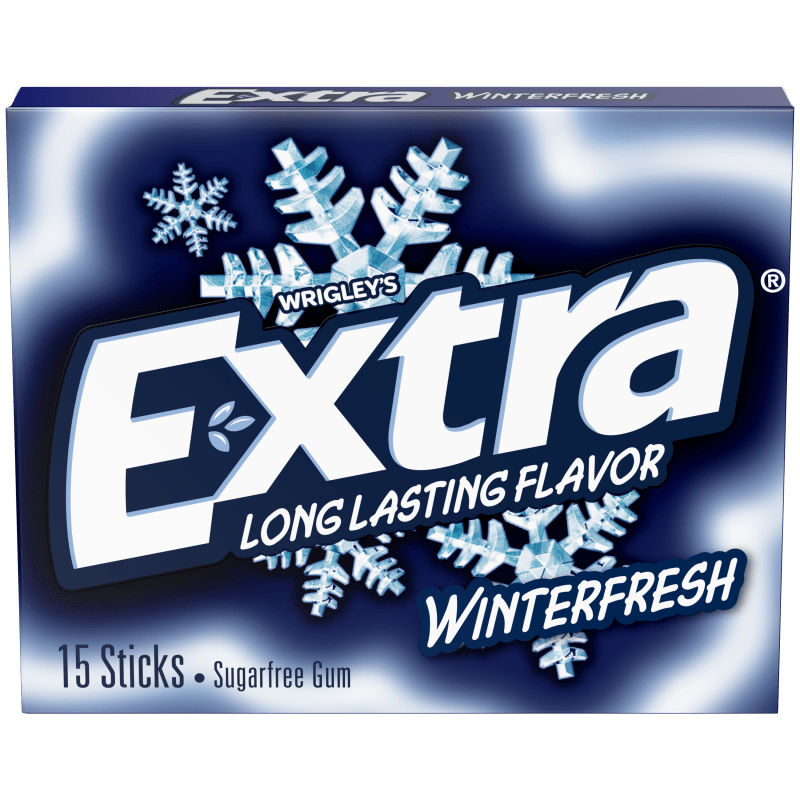 EXTRA Peppermint Sugarfree Chewing Gum, 15Stick Single