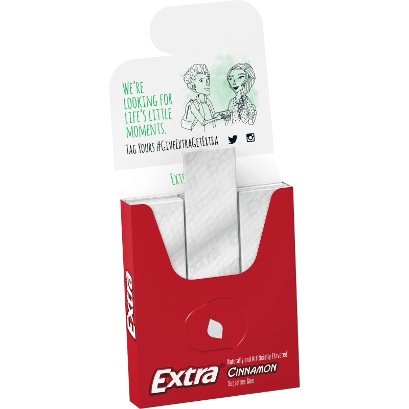 EXTRA Cinnamon Sugarfree Chewing Gum, 15Stick Single Pack EXTRA®